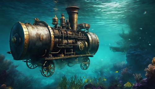 A Steam Engine Drives in Underwater