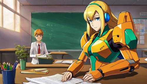 Samus aran as a school teacher,