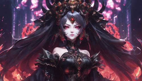 scary anime villainess full body ruling the world 4k 