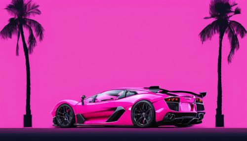 pink fast cars 