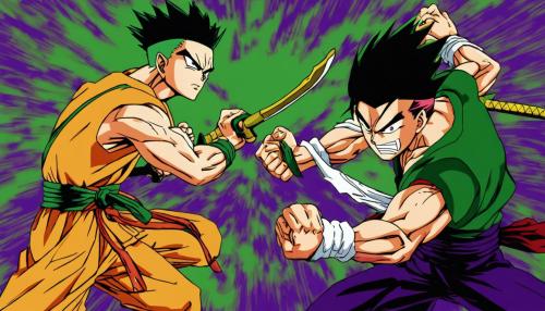 Gohan fighting zoro