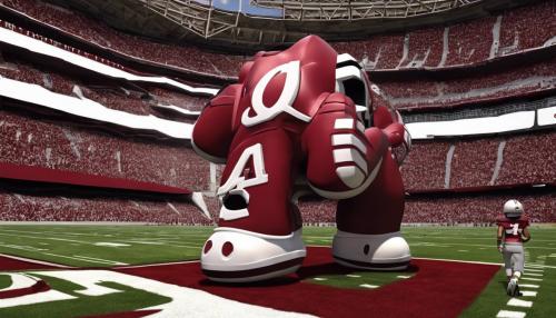 3D Big Al in Alabama crimson tide football gear 