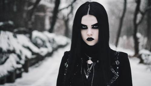 Angry goth girl