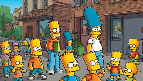 Bart Simpson in a gang