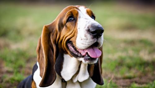 basset hound smiling