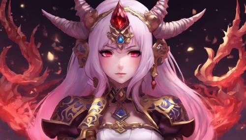 Anime big bust demon Princess