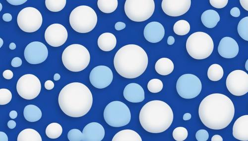 royal blue backround with about 12 whiet and 8 light blue simple blobs