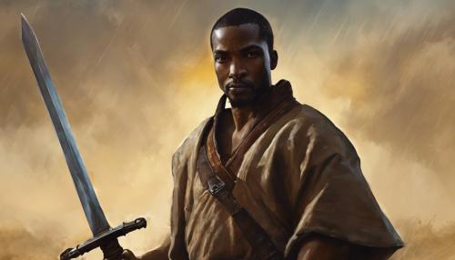 African American swordman