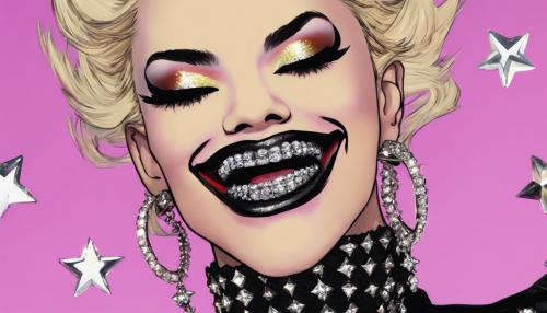 Goth rockstar diamond teeth