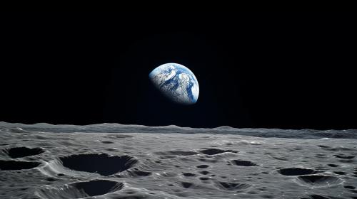 Earth from the moon.