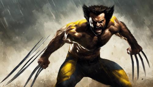 Wolverine with claws out 