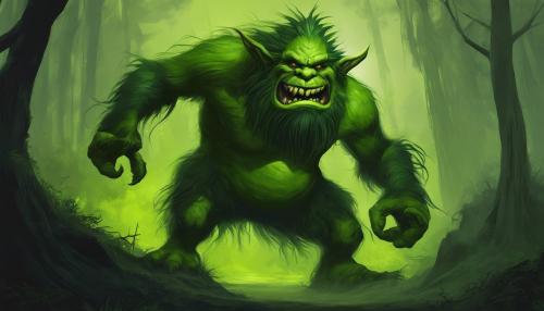 Green troll monster