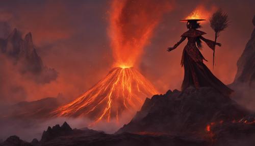 Volcano witch deity