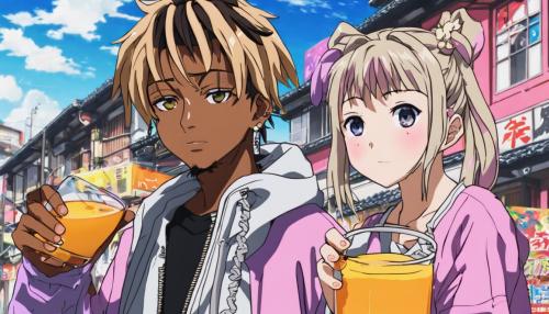 juice wrld anime with girlJAPAN