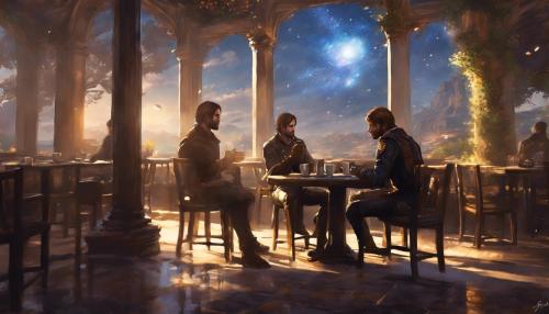 Arthur morgan tomando cafe con leon Kennedy