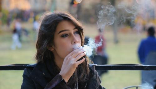  girl smoking