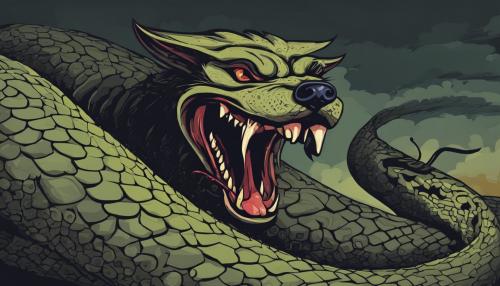 Evil dog serpent