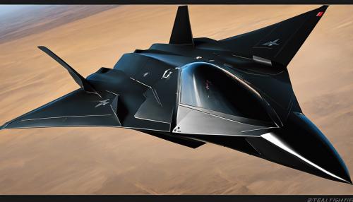 Stealth fighter black