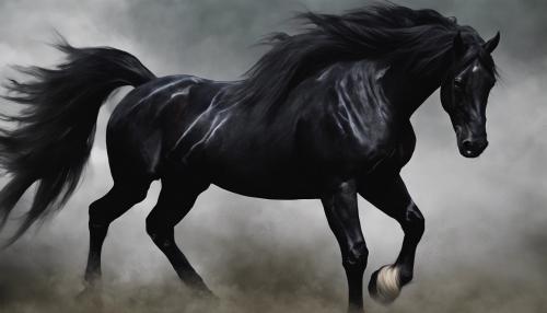 Black demon horse