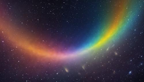 Interstellar galaxy rainbow