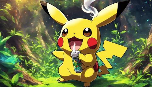 420 Pikachu Smoking Bongs