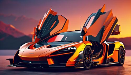 Mclaren senna in a sunset