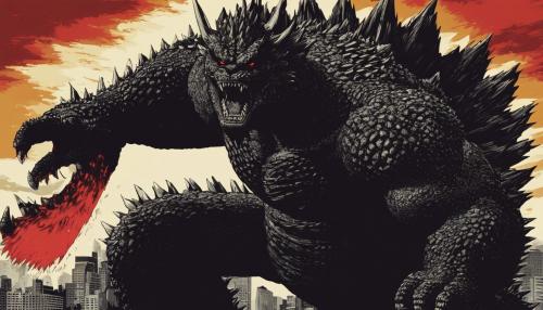 Devil angry godzilla