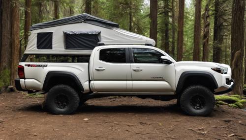 Over-sized tacoma camper