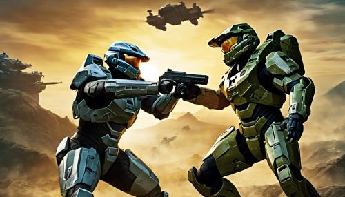 Master chief and noble 6 fighting together