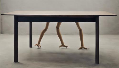 Table with human legs