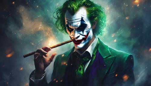 Joker smoking a cigar