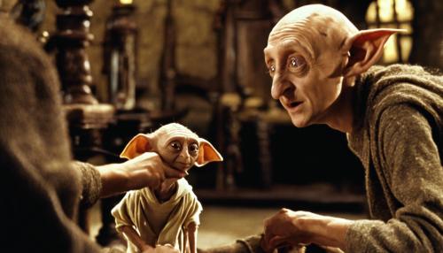 Dobby the house elf in harry potter injecting himself