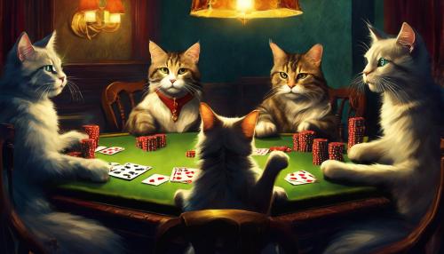 Cats playing poker