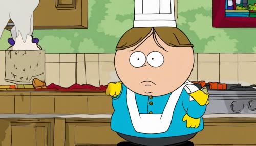 Eric cartman wearing a maid costume