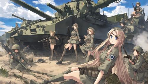 anime girls on war