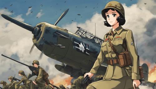 ww2 anime girls on combat war