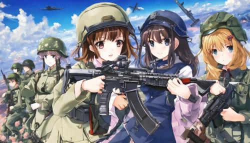 sweet anime girls on war