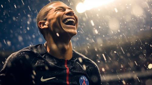 Mbappe in the rain