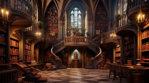 Castle library
