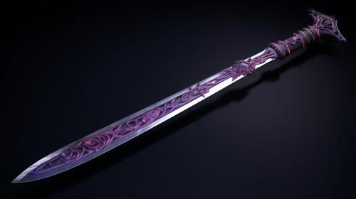 Cursed purple katana
