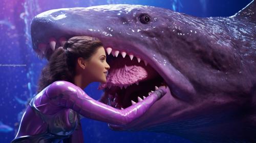 sharkBoy kissing lavaGirl very intense