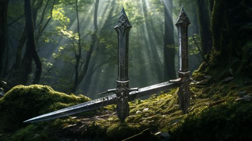 Knight forests swords