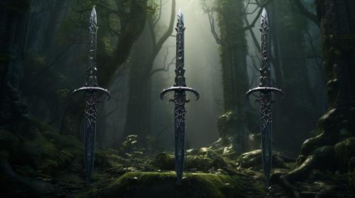 Knight forests swords