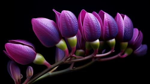 purple bud flowers