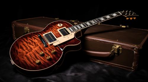 Gibson Les Paul supreme, flamed maple, highly detailed 