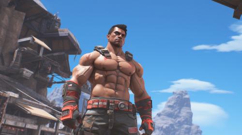 Gibraltar shirtless apex legends
