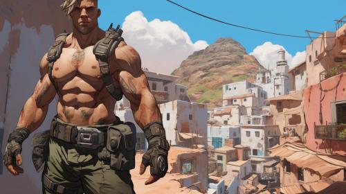 Gibraltar shirtless apex legends
