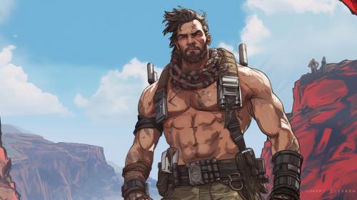 Gibraltar shirtless apex legends
