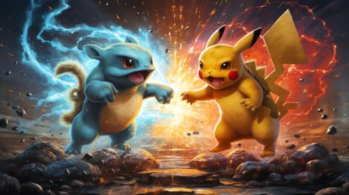 Pikachu vs squirtle