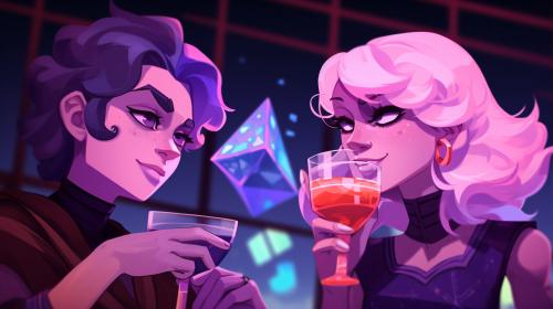 Jasper and amethyst have a lit major league drinking competition
